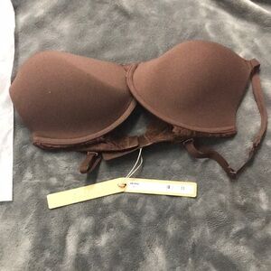 SKIMS Brown Strapless Bra